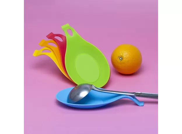 1PCS TABLE DECORATION SILICONE INSULATION HEAT RESISTANT SPOON REST KITCHEN TOOL SPOON PAD