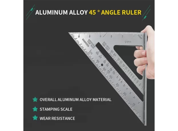 TRIANGLE RULER CARPENTER SQUARE SPEED SQUARE LAYOUT TOOL MEASUREMENT TOOL TRIANGLE SQUARE