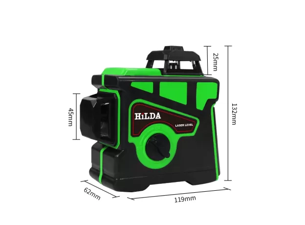 LASER LEVEL 12 LINES 3D SELF-LEVELING 360 HORIZONTAL AND VERTICAL CROSS SUPER POWERFUL GREEN LASER BEAM LINE