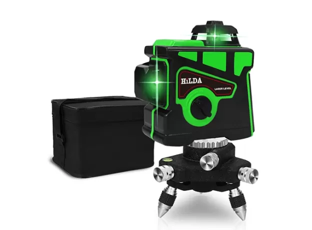 LASER LEVEL 12 LINES 3D SELF-LEVELING 360 HORIZONTAL AND VERTICAL CROSS SUPER POWERFUL GREEN LASER BEAM LINE