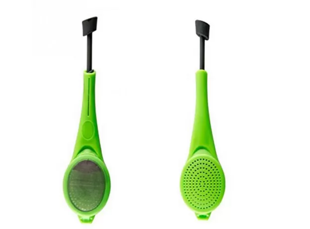 TEA INFUSER BUILT-IN PLUNGER HEALTHY INTENSE FLAVOR REUSABLE TEA BAG PLASTIC TEA&COFFEE STRAINER