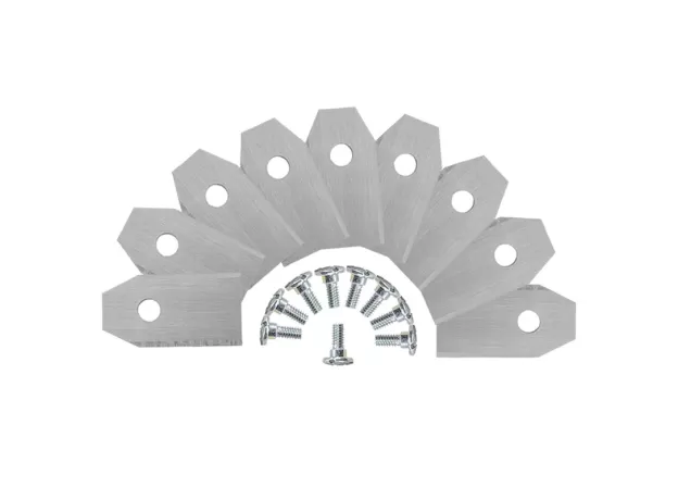 30PCS STEEL LAWNMOWER BLADES TRIMMER CUTTER PIECE REPLACEMENT
