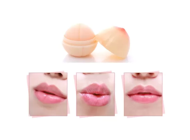 NEW MOISTURIZER SWEET CUTE PEACH SHAPE NUTRITIOUS MAKEUP LIPBALM LONG LASTING LIP