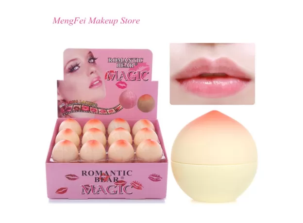 NEW MOISTURIZER SWEET CUTE PEACH SHAPE NUTRITIOUS MAKEUP LIPBALM LONG LASTING LIP