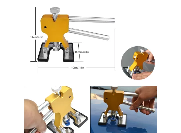 PDR TOOLS PAINTLESS DENT REPAIR TOOLS DENT REPAIR KIT CAR DENT PULLER WITH GLUE PULLER TABS REMOVAL KITS
