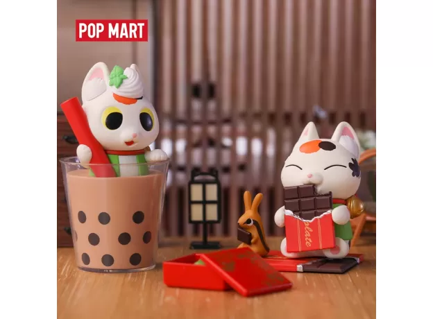 POP MART KONATSU LING-CAN CAT SWEETS SERIES ANIMAL TOYS FIGURE ACTION FIGURE BLIND BOX
