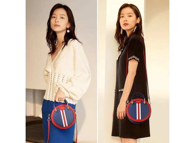ROUND CROSSBODY BAG FEMALE SMALL ENGLAND STYLE CIRCULAR HANDBAG LADY SHOULDER BAG GIFT FOR GIRL