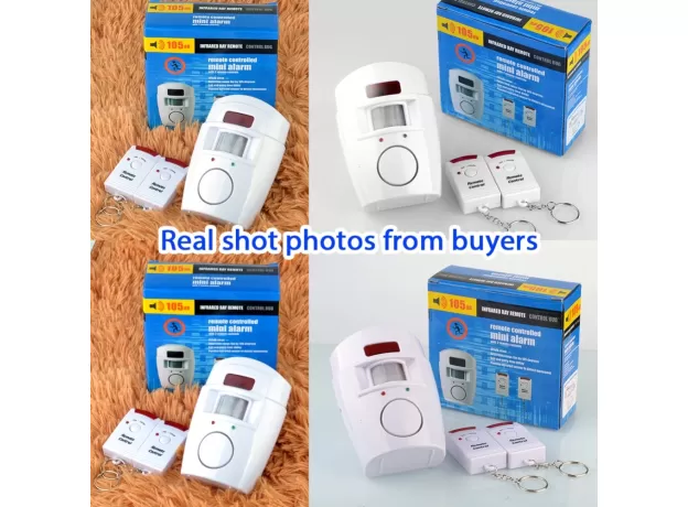 2 REMOTE CONTROLLER WIRELESS HOME SECURITY PIR ALERT INFRARED SENSOR