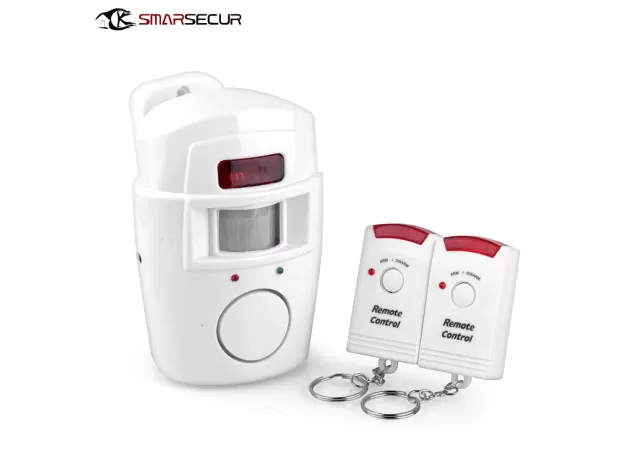 2 REMOTE CONTROLLER WIRELESS HOME SECURITY PIR ALERT INFRARED SENSOR