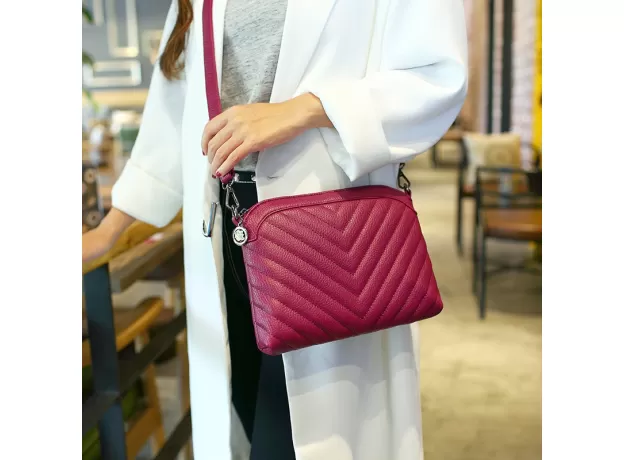 WOMEN STRIPED SHOULDER BAG SOFT PU LEATHER LADIES HANDBAGS JOKER LEISURE FEMALE CROSSBODY BAGS