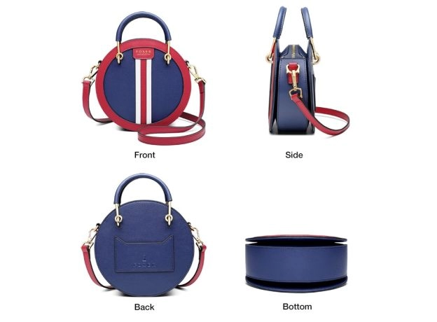 ROUND CROSSBODY BAG FEMALE SMALL ENGLAND STYLE CIRCULAR HANDBAG LADY SHOULDER BAG GIFT FOR GIRL