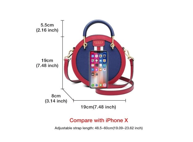 ROUND CROSSBODY BAG FEMALE SMALL ENGLAND STYLE CIRCULAR HANDBAG LADY SHOULDER BAG GIFT FOR GIRL