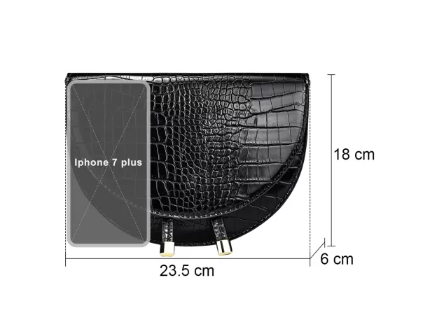 CROSSBODY BAGS FOR WOMEN HALF ROUND MESSENGER BAG PU LEATHER LUXURY HANDBAGS LADY BAGS
