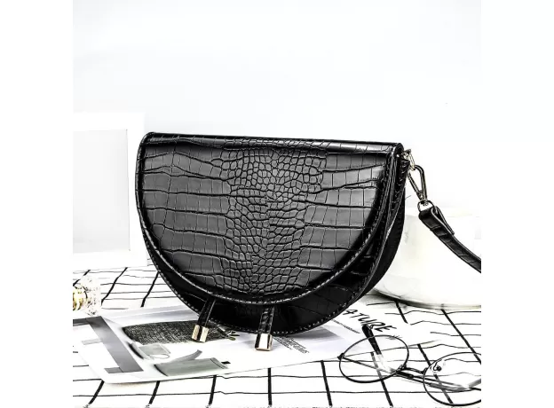 CROSSBODY BAGS FOR WOMEN HALF ROUND MESSENGER BAG PU LEATHER LUXURY HANDBAGS LADY BAGS