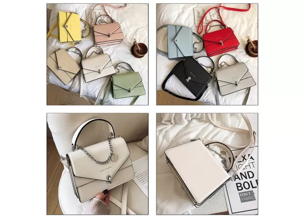 SUMMER NEW CHAINS HANDBAG WOMEN CASUAL WILD SHOULDER BAG LOCK TIDE BAG DIAGONAL FEMALE BAG BLACK