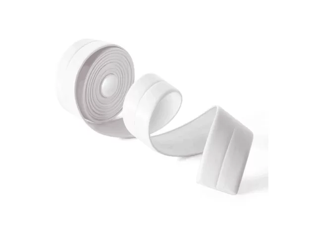 3.2MX3.8CM BATHROOM SHOWER SINK BATH SEALING STRIP TAPE WHITE PVC SELF