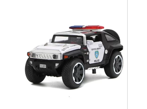 1/32 SCALE HUMMER POLICE DIECAST VEHICLES MODEL CARS TOYS WITH OPENABLE DOORS PULL BACK