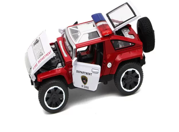 1/32 SCALE HUMMER POLICE DIECAST VEHICLES MODEL CARS TOYS WITH OPENABLE DOORS PULL BACK