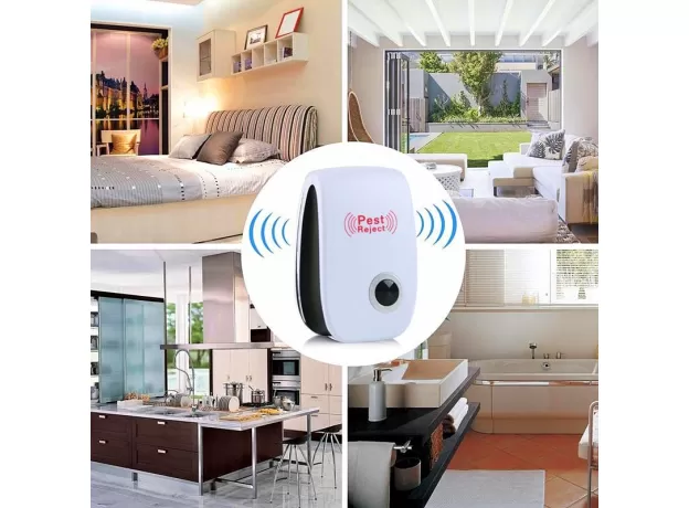 PEST REJECT ULTRASOUND MOUSE COCKROACH REPELLER DEVICE INSECT RATS SPIDERS MOSQUITO KILLER