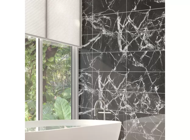 WALL DECOR STICKER KITCHEN NATURAL MARBLE EFFECT  CRYSTAL PVC FILM TILE STICKERS