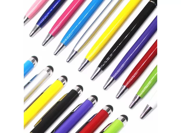 PURE COLOR WAVE POINT BALLPOINT PENS STATIONERY BALLPEN STYLUS PEN TOUCH PEN OILY BLACK REFILL BALL POINT PEN