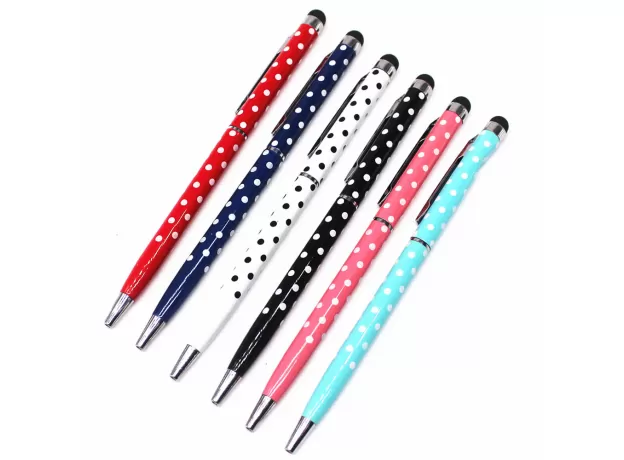 PURE COLOR WAVE POINT BALLPOINT PENS STATIONERY BALLPEN STYLUS PEN TOUCH PEN OILY BLACK REFILL BALL POINT PEN