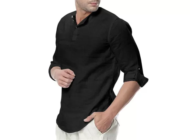 MEN'S LONG SLEEVE SHIRTS COTTON LINEN CASUAL BREATHABLE COMFORTABLE SHIRT