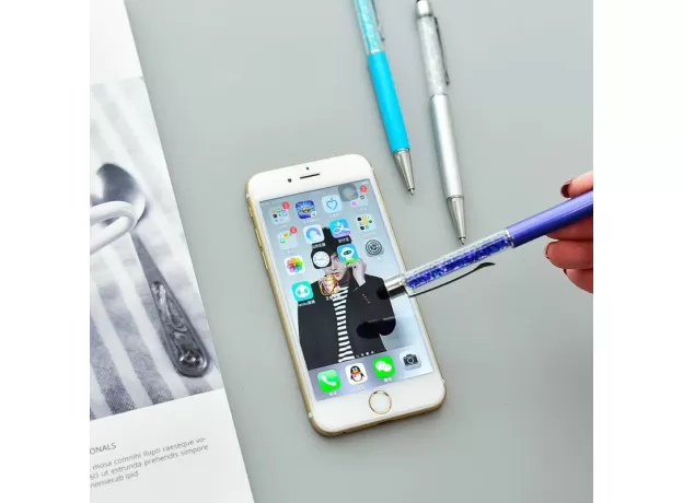BEAUTIFULLY CRYSTAL BALLPOINT PEN FASHION CREATIVE STYLUS TOUCH PEN FOR WRITING STATIONERY
