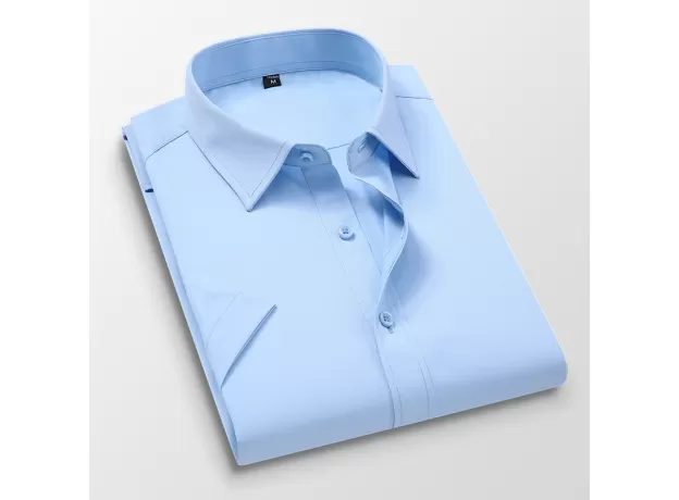 MEN'S DRESS SHIRTS CASUAL SHORT SLEEVE HOT FASHION WHITE BLACK BLUE RED PINK SLIM TREND BUSINESS