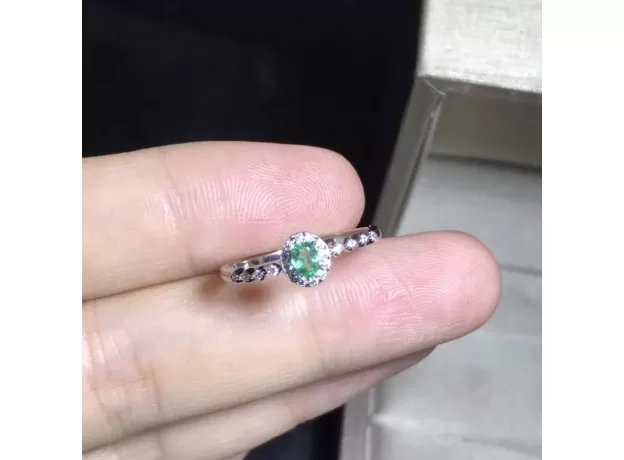 NATURAL EMERALD RING, SHOP PROMOTION SPECIALS, NATURAL GEMSTONE FROM THE MINING AREA