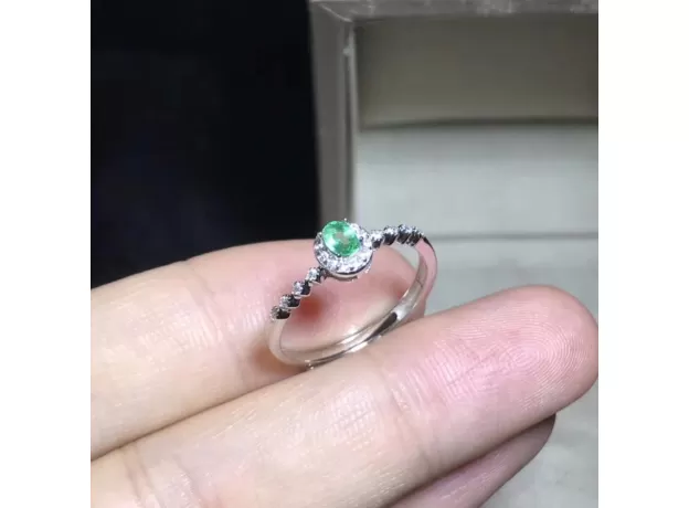NATURAL EMERALD RING, SHOP PROMOTION SPECIALS, NATURAL GEMSTONE FROM THE MINING AREA