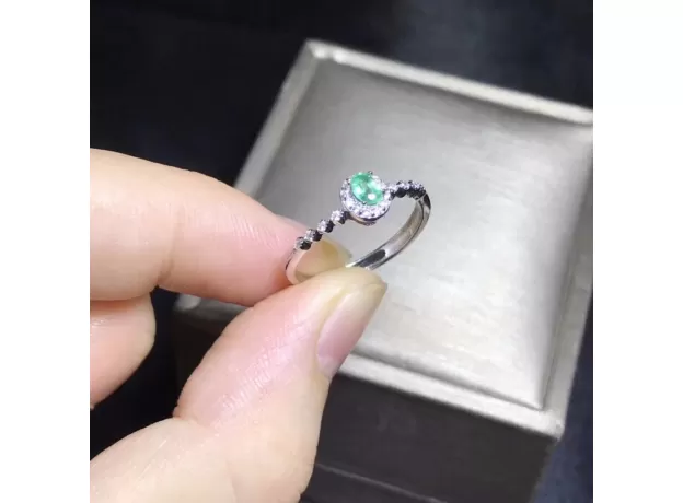 NATURAL EMERALD RING, SHOP PROMOTION SPECIALS, NATURAL GEMSTONE FROM THE MINING AREA