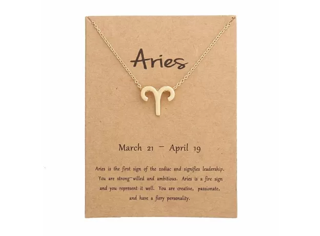 NECKLACE GOLD FEMALE MODELS 12 CONSTELLATION LEO ARIES NECKLACE PENDANT FASHION NECKLACE FOR WOMEN