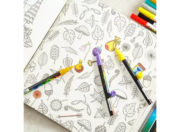 0.5MM ACRYLIC DRAWING GRAFFITI MARKER PEN 18 COLORS SIGNING PEN  CERAMIC BLACK CARD PEN