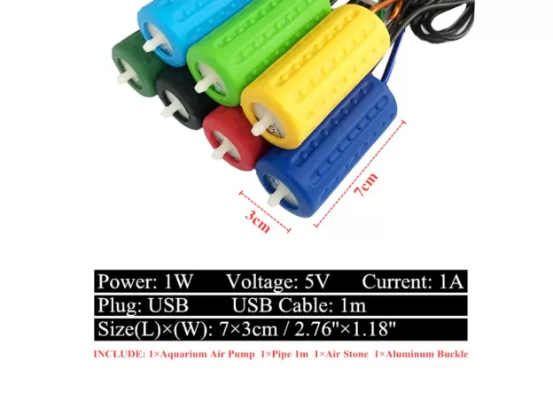 USB MINI FISH TANK FILTER OXYGEN PUMP FISH TANK FUNCTION ULTRA QUIET HIGH ENERGY EFFICIENCY FISH TANK