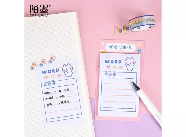 30 SHEETS/PACK CUTE WEEKLY & DAILY SCHEDULE MINI MEMO PAD N TIMES STICKY NOTES