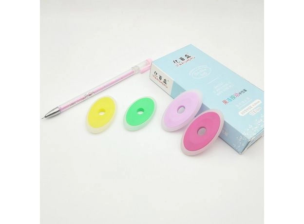 6PCS/SET NEUTRAL ERASABLE PEN SPECIAL RUBBER CUTE CARTOON OVAL ERASER CHILDREN STUDENTS STATIONERY GIFTS