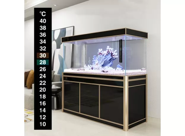 CRYSTAL DIGITAL ELECTRONIC AQUARIUM FISH TANK THERMOMETER TEMP METER FRIDGE TEMPERATURE STICKER