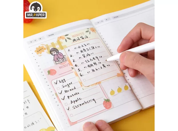 MR.PAPER 30PCS 12 DESIGN SUMMER DAY CAT ADORABLE ANIMAL NOTES STATIONERY