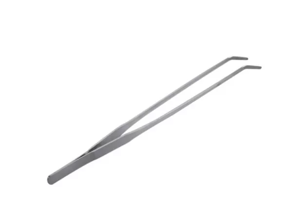 STAINLESS STEEL CURVED AQUARIUM TWEEZERS AQUARIUM PLANT SHRIMP REEF TWEEZER FISH TANK CLEANER