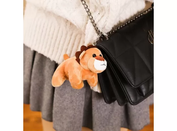 LOVELY STUFFED ANIMAL PLUSH TOY ELEPHANT MONKEY LION LEOPARD SMALL GRAB DOLL