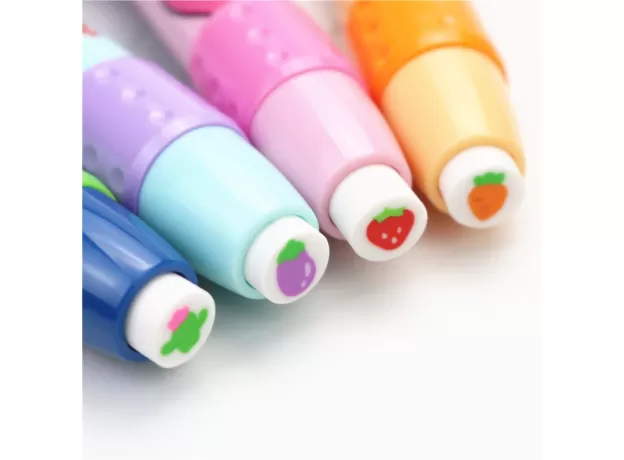 CUTE STUDENT ERASER FRUIT PATTERN PRESS RUBBER ERASER NEW CREATIVE SCHOOL LEARNING STATIONERY