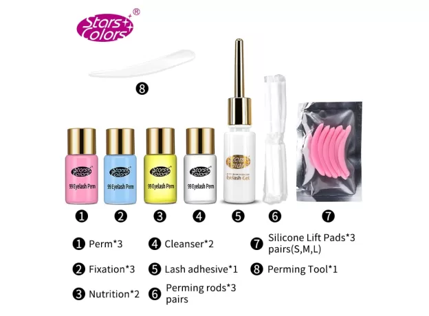 EYELASHES PERMING CURING UP TO EYE LASH PERMENT KIT SET BEAUTY LASH LIFT TOOLS GROWTH TREATMENTS