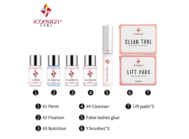 1 SET EYELASHES LIFT PERM KIT SALON BEAUTY LOTION FOR EYE LASH EXTENSION NUTRITIOUS CURLING TOOLS