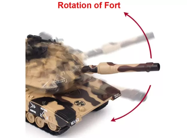 MILITARY WAR RC BATTLE TANK – HEAVY INTERACTIVE REMOTE CONTROL TOY