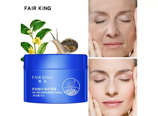 TEA TREE SNAIL FACE CREAM HYALURONIC ACID MOISTURIZER WHITENING ANTI WRINKLE ANTI AGING SERUM