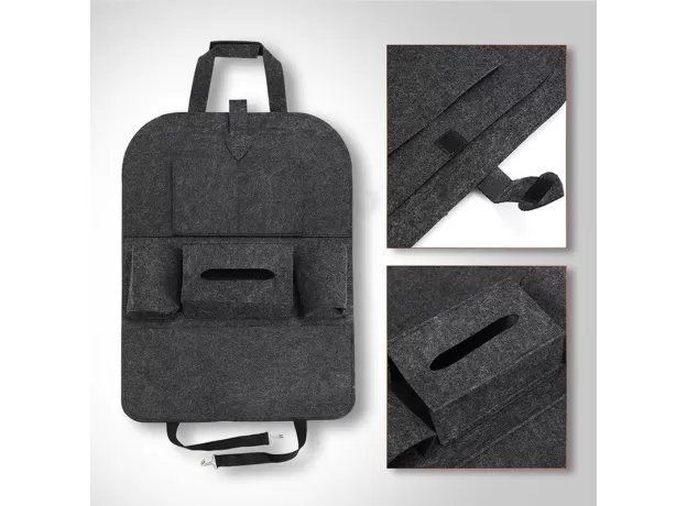 1PC UNIVERSAL CAR BACK SEAT STORAGE BAG ORGANIZER TRUNK ELASTIC FELT STORAGE BAG