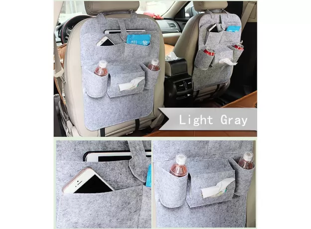 1PC UNIVERSAL CAR BACK SEAT STORAGE BAG ORGANIZER TRUNK ELASTIC FELT STORAGE BAG