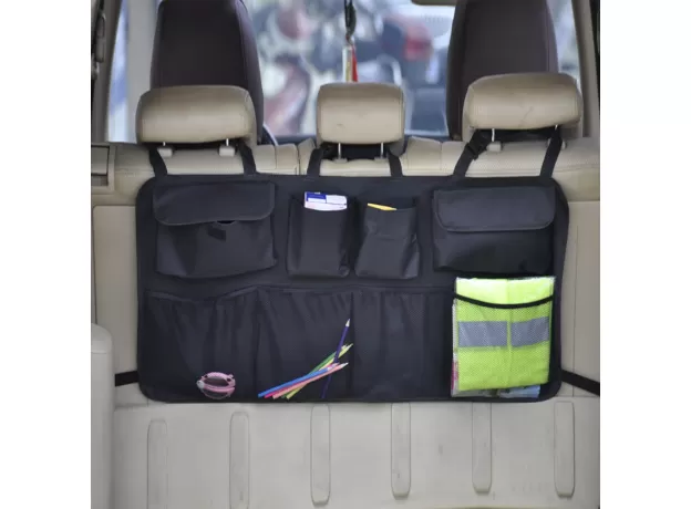 CAR REAR SEAT BACK STORAGE BAG MULTI HANGING NETS POCKET TRUNK BAG ORGANIZER