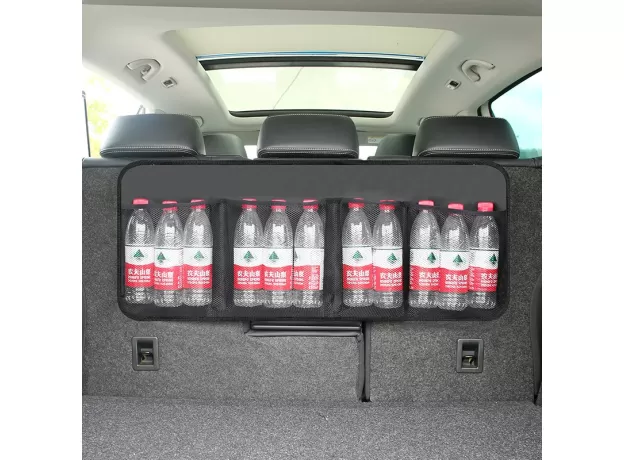 CAR REAR SEAT BACK STORAGE BAG MULTI HANGING NETS POCKET TRUNK BAG ORGANIZER